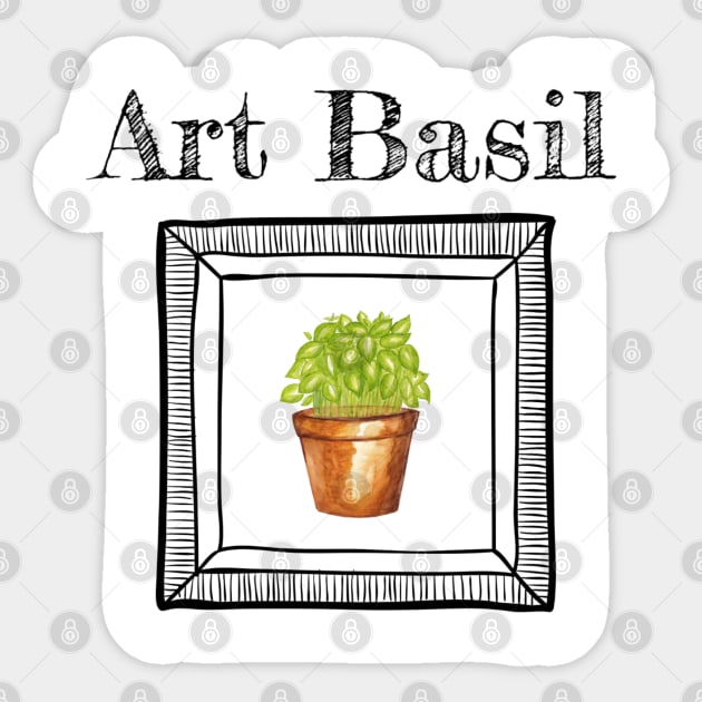 Art Basil, Herb and Art Exhibition Sticker by Style Conscious